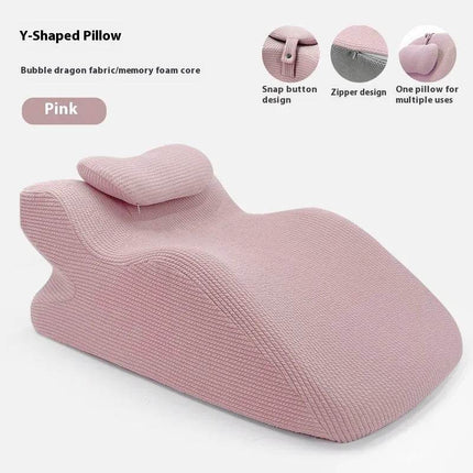 Sleeping Y-shaped Pillow Bed Watch Mobile Phone Memory Foam Pillow Neck Protector
