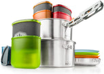 GSI Outdoors Glacier Stainless Camper Four Person Multi-Use Cookset