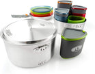 GSI Outdoors Glacier Stainless Camper Four Person Multi-Use Cookset