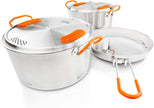 GSI Outdoors Glacier Stainless Steel Base Camper Cookset - Medium