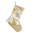 Santa Snowman Gold Christmas Stockings Pendant Candy Bag
