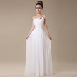 Evening dress one-shoulder dinner banquet long banquet