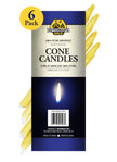 Dutchman's Gold - Beeswax, Cone Candles 6pack (6pk)