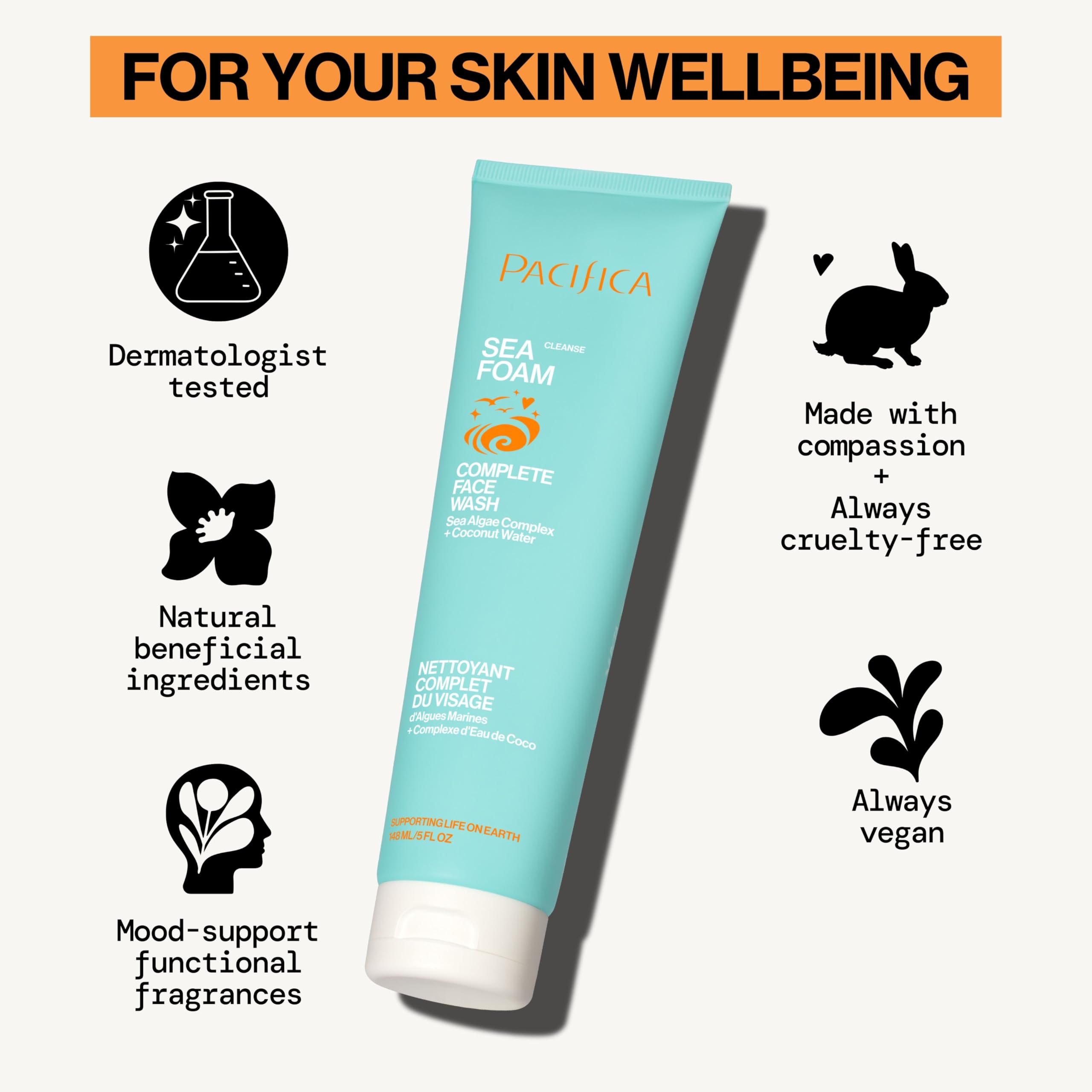 Pacifica - Sea Foam Complete Face Wash (147ml)