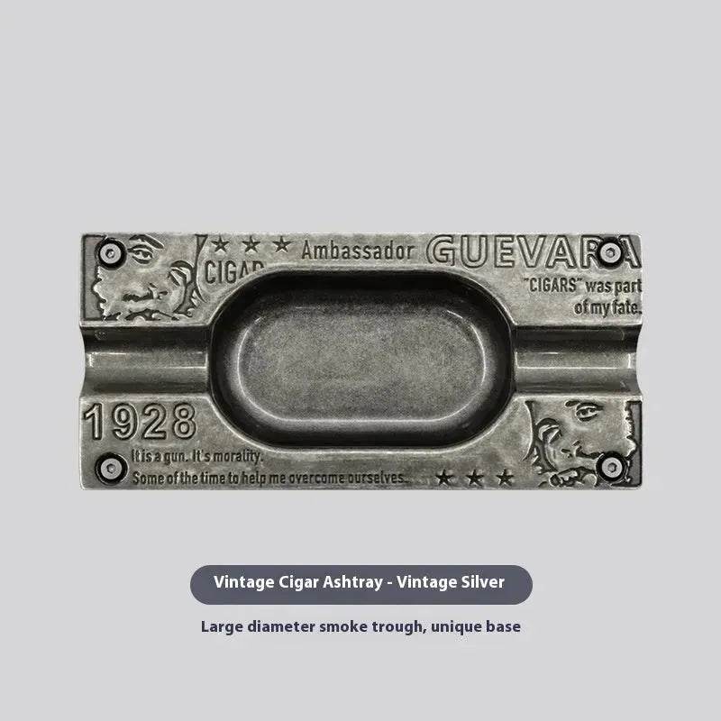 Metal Gold and Silver 2 slot Cigar Ashtray