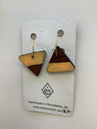 Two Toned Triangle Earring - Sick Chick (Revelstoke, BC)