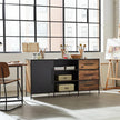 Buffet en bois recyclé avec porte en acier et 3 tiroirs