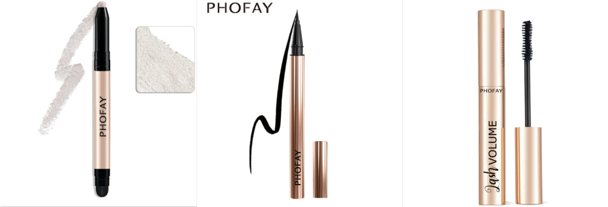 PHOFAY Eyeshadow Stick – Waterproof, Easy-Blend Colour (12 Shade Sets)