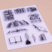 Book Theme Clear Silicone Stamp Sheet – Scrapbooking & Bullet Journal Craft Stamp