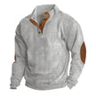 Corduroy Casual Stand Collar Long-sleeved Sweater men