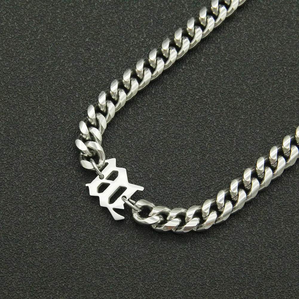 Titanium Steel Cuban Link Chain Bracelet