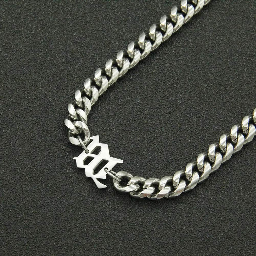 Titanium Steel Cuban Link Chain Bracelet
