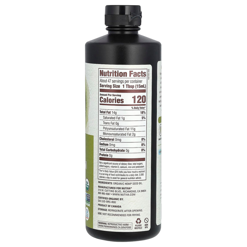 Nutiva - Organic Hemp Oil (473ml)