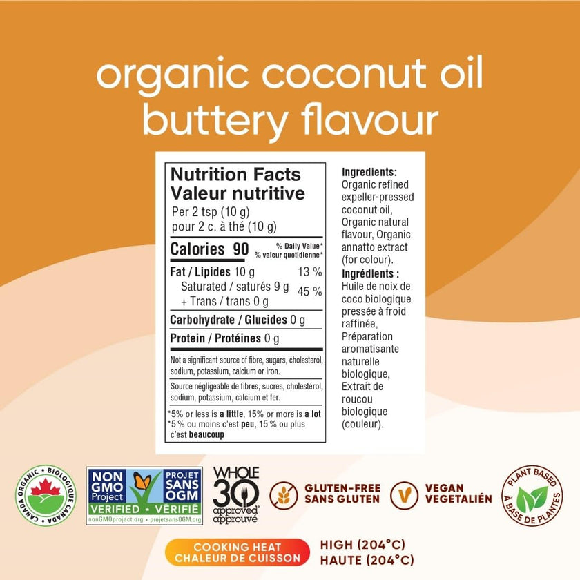 Nutiva - Buttery Refined Coconut Oil (414ml)