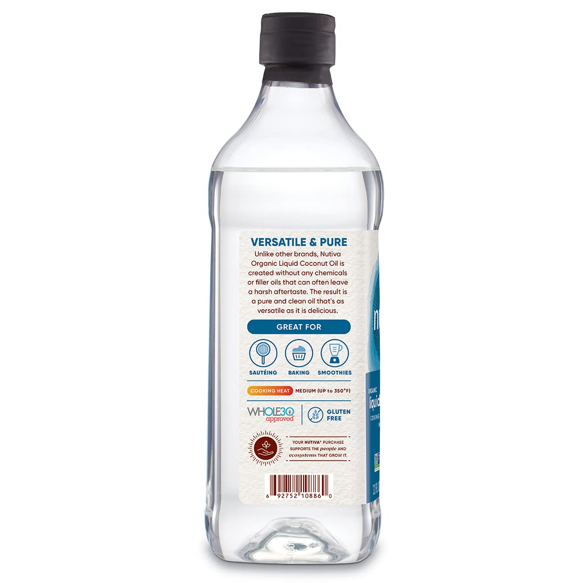 Nutiva - Organic Liquid Coconut Oil (236ml)