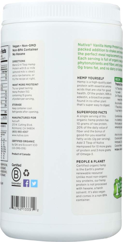 Nutiva - Organic MCT Powder - Vanilla (300g)