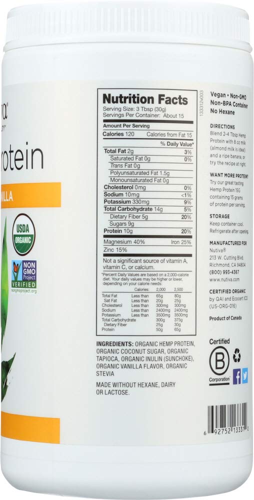 Nutiva - Organic MCT Powder - Vanilla (300g)