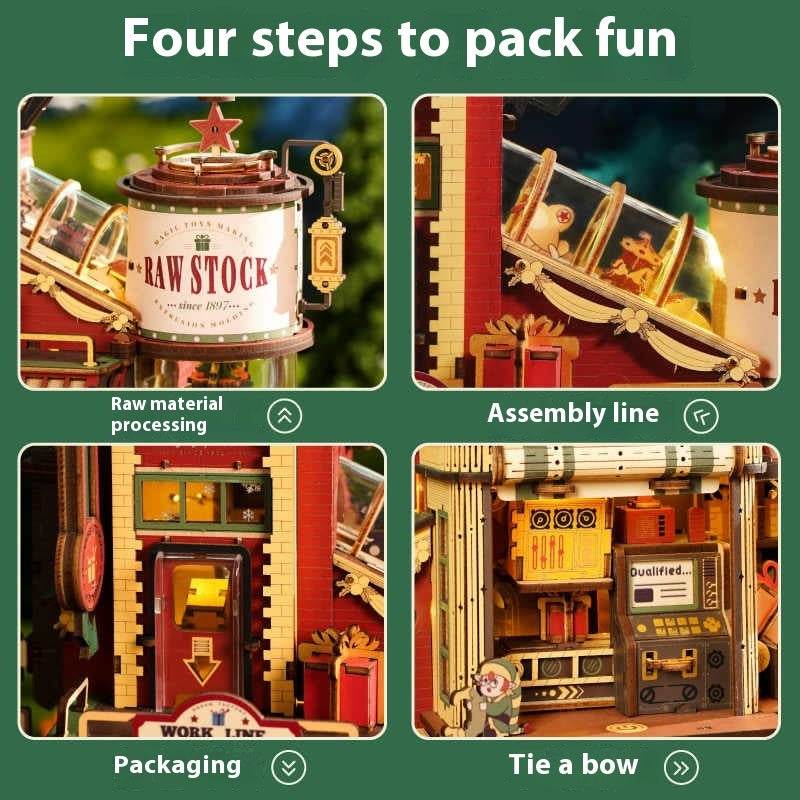 3D Puzzle Wooden Assembly Block Toy