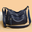 Women's Multi-Pocket PU Leather Shoulder Bag – Large Capacity Crossbody Hobo