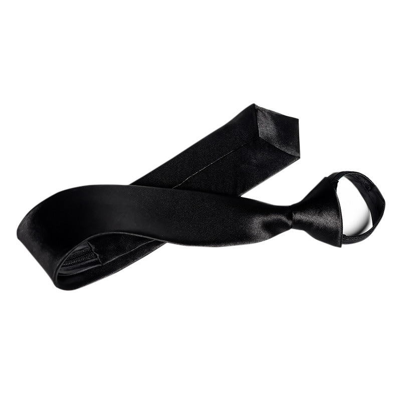 Men's Zip Tie Necktie – Polyester Arrow Bow Tie for Business & Formal Wear | Canada & USA