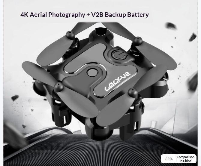 Mini Folding Drone with HD Camera, WiFi FPV, Altitude Hold, 360° Rolls