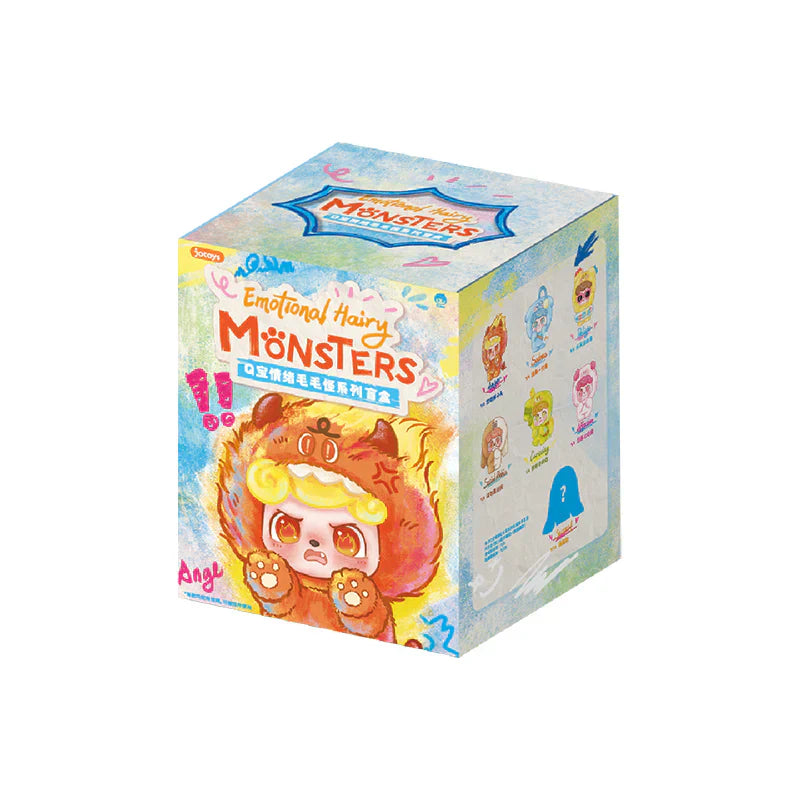 Q Kid Emotional Hairy Monsters Series Plush Blind Box (1 Random Box)