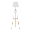 VAIO White Tray Table Floor Lamp