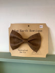Raw Earth Bowtique Leather Bow Tie