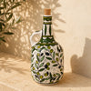 Large Ceramic Oil Bottle 12×12×25 cm – Handmade Olive Oil Dispenser & Kitchen Accessories Decor