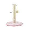 Cat Scratching Post with Platform & Hanging Toy – Multi Level Cat Tree Scratcher with Plush Bed