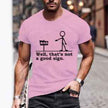Mens Printed Casual Comfort Short-Sleeve Top