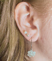 Clover Shaped St. Patrick Medal Earrings