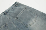 Hand Painted Graffiti Printing Denim Shorts Men Jeans