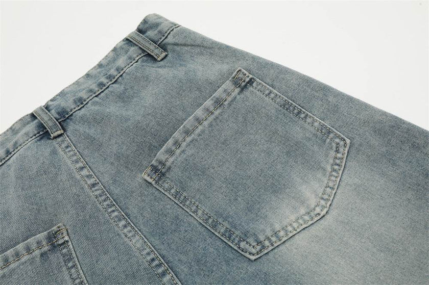 Hand Painted Graffiti Printing Denim Shorts Men Jeans