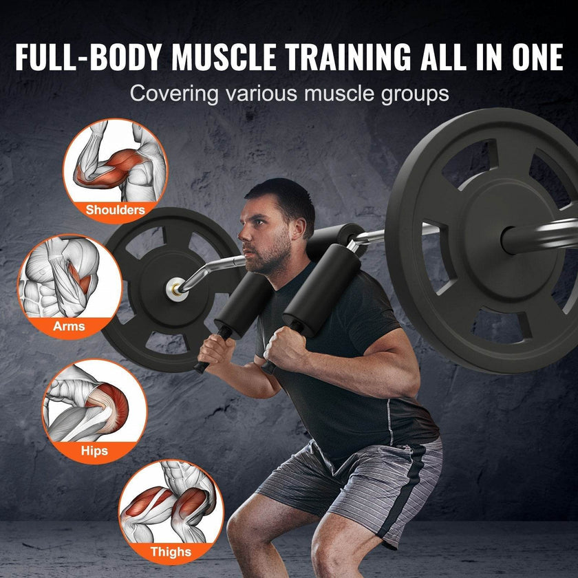 Safety Squat Bar, 700 LBS Fitness Squat  Bar, Safety Squat Bar Attachment With Shoulder And Arm Pads, 28mm Diameter Weight Bar, Ideal For Front Squats, Lunges, Rehab, Physical Therapy