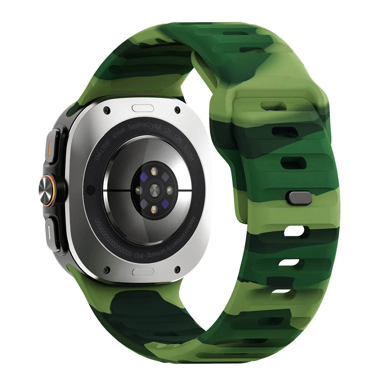 Sport Style Watch Ultra Wave Reverse Buckle Silicone  Strap