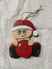 Ornement de bois BEBE NOEL