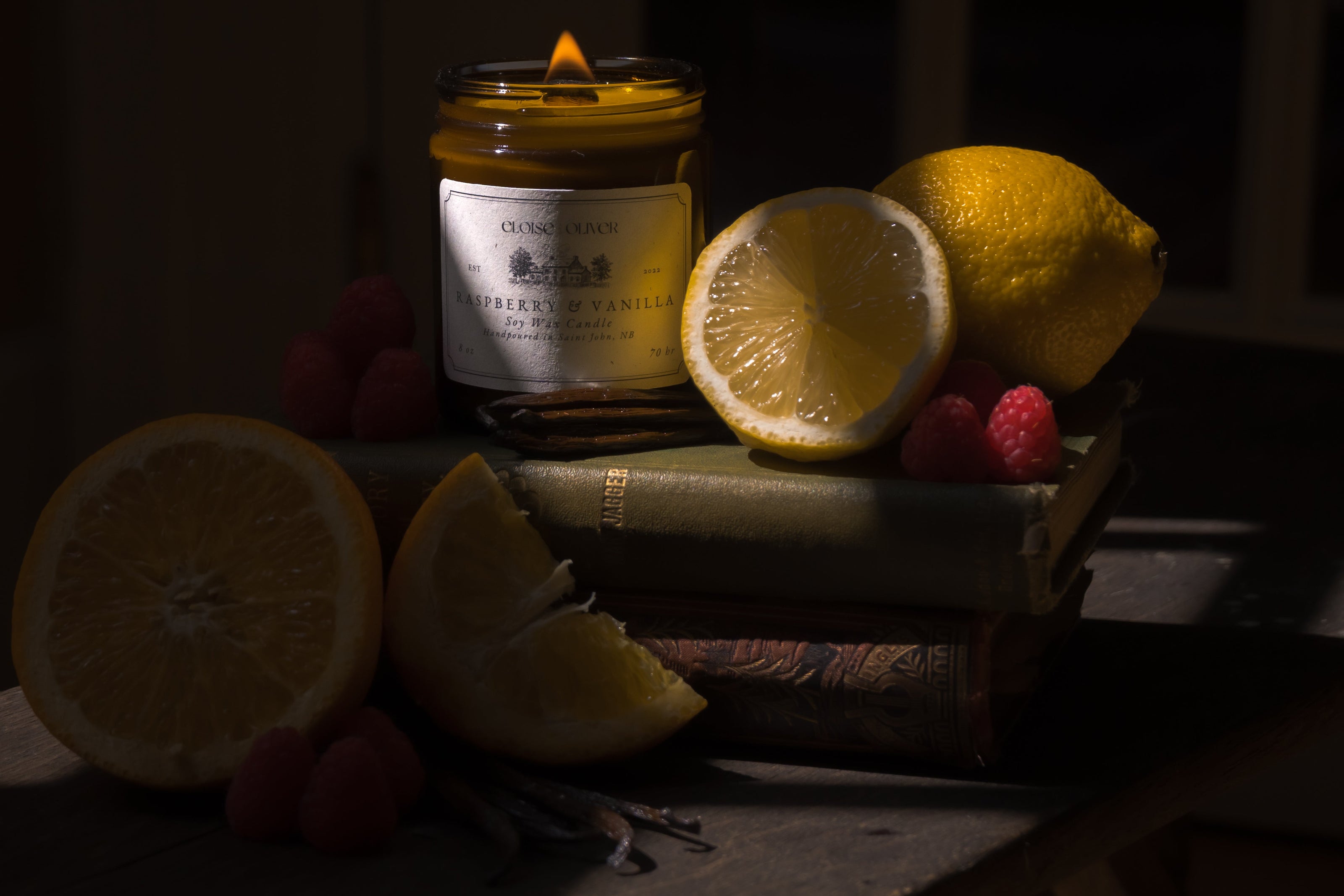 8oz Raspberry and Vanilla Candle