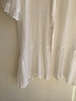 Vintage Inspired White Button Down Dress