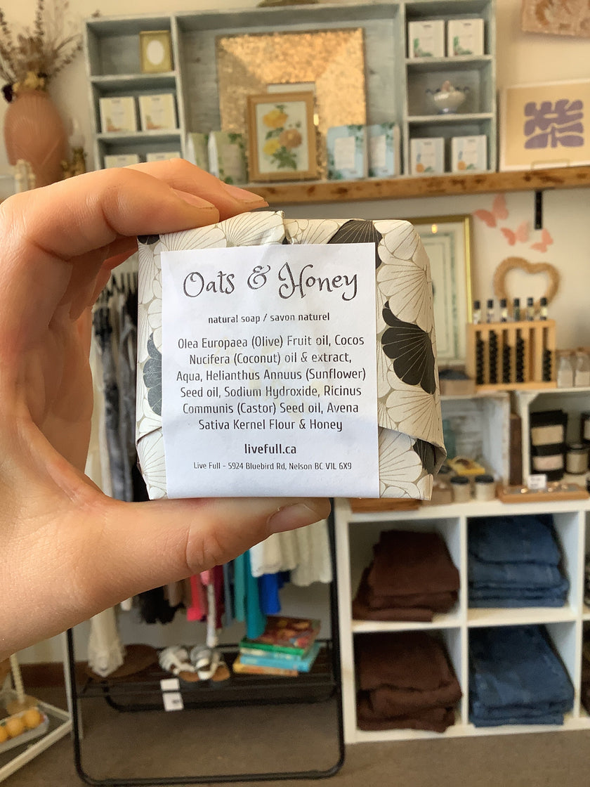 Oat & Honey Soap - Live Full (Nelson,BC)
