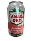 Canada Dry Zero Sugar Strawberry Fruit Splash 355ML - U.S Edition