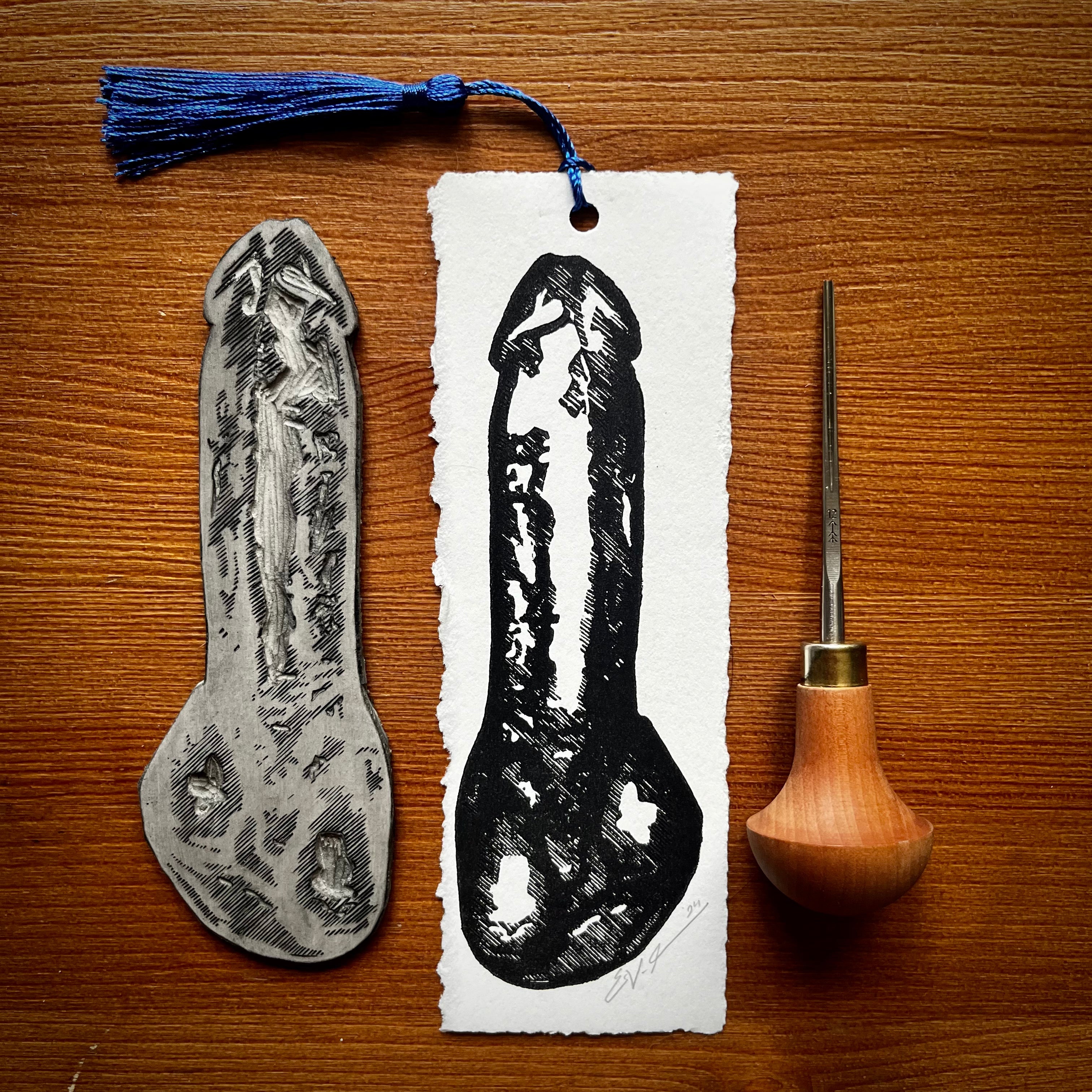 Good Boy Bookmark No. 1 | LINOCUT PRINT