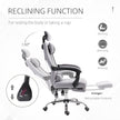 Brady Ergonomic Executive High Back Office Chair with Footrest and Lumbar Support-Grey