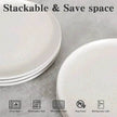 6PCS Flat Ceramic Steak Plate Salad Plates