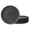 6PCS Flat Ceramic Steak Plate Salad Plates