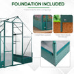 Outsunny 8.2' x 6.2' Greenhouse Aluminum Frame with Temperature Controlled Window