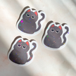 Purfect Grey Cat Sticker