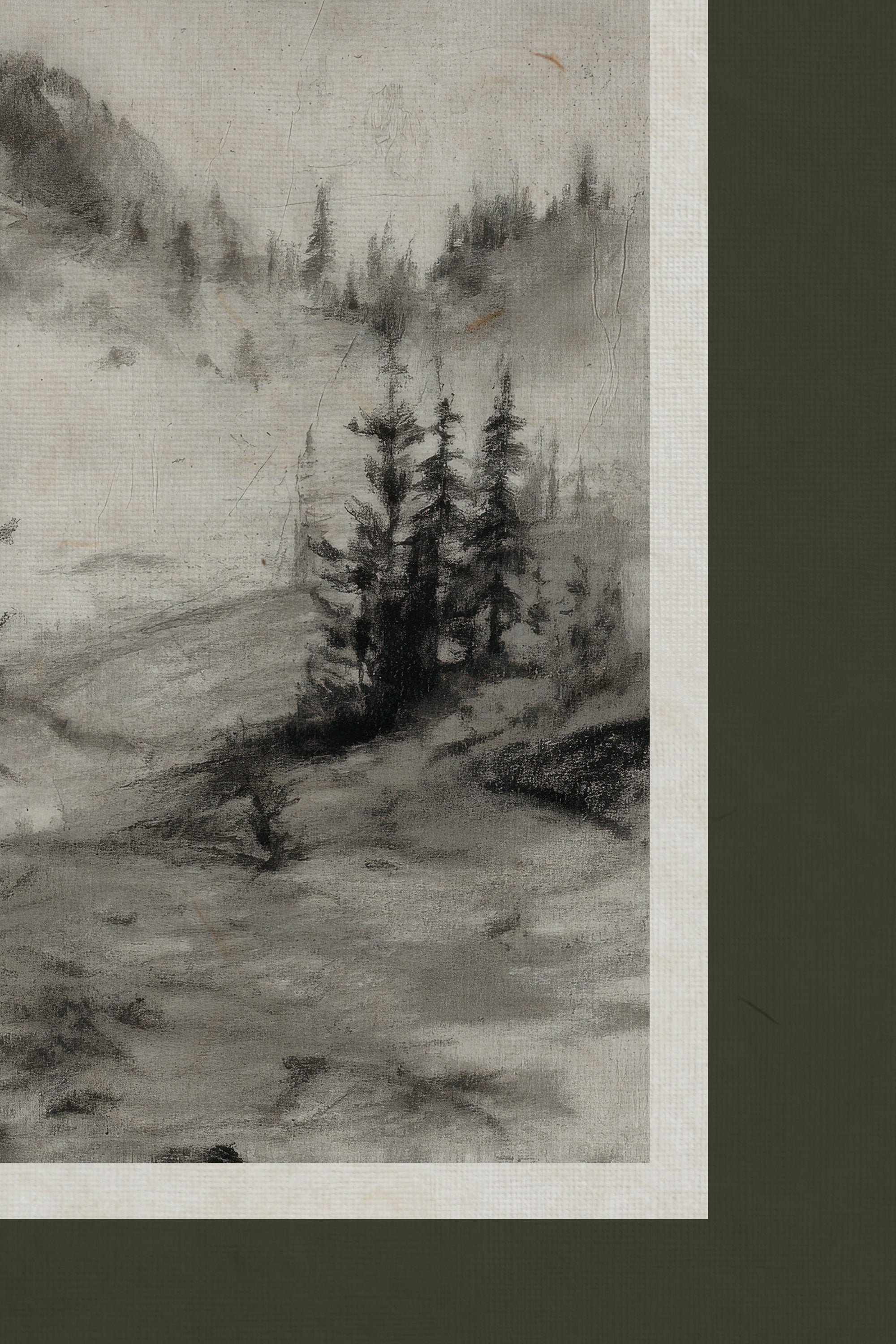 MISTY HEIGHTS, CADRE VINTAGE ARGENT
