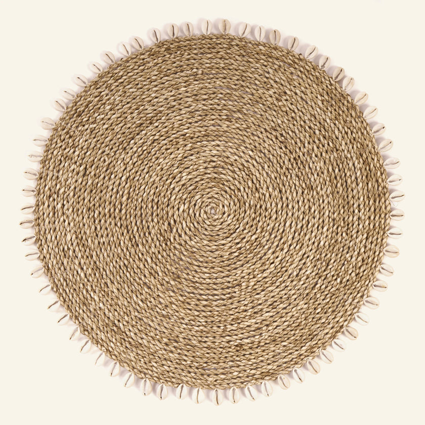 Napperon Seagrass Shell - Naturel