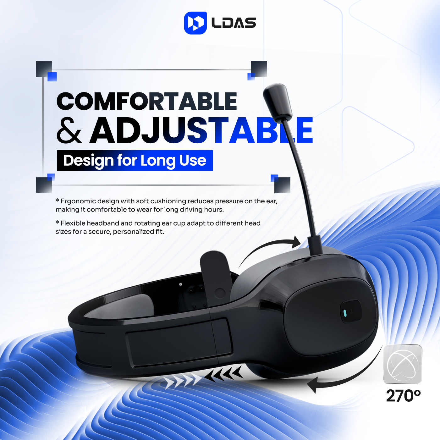 LDAS Trucker Bluetooth Headset TH11